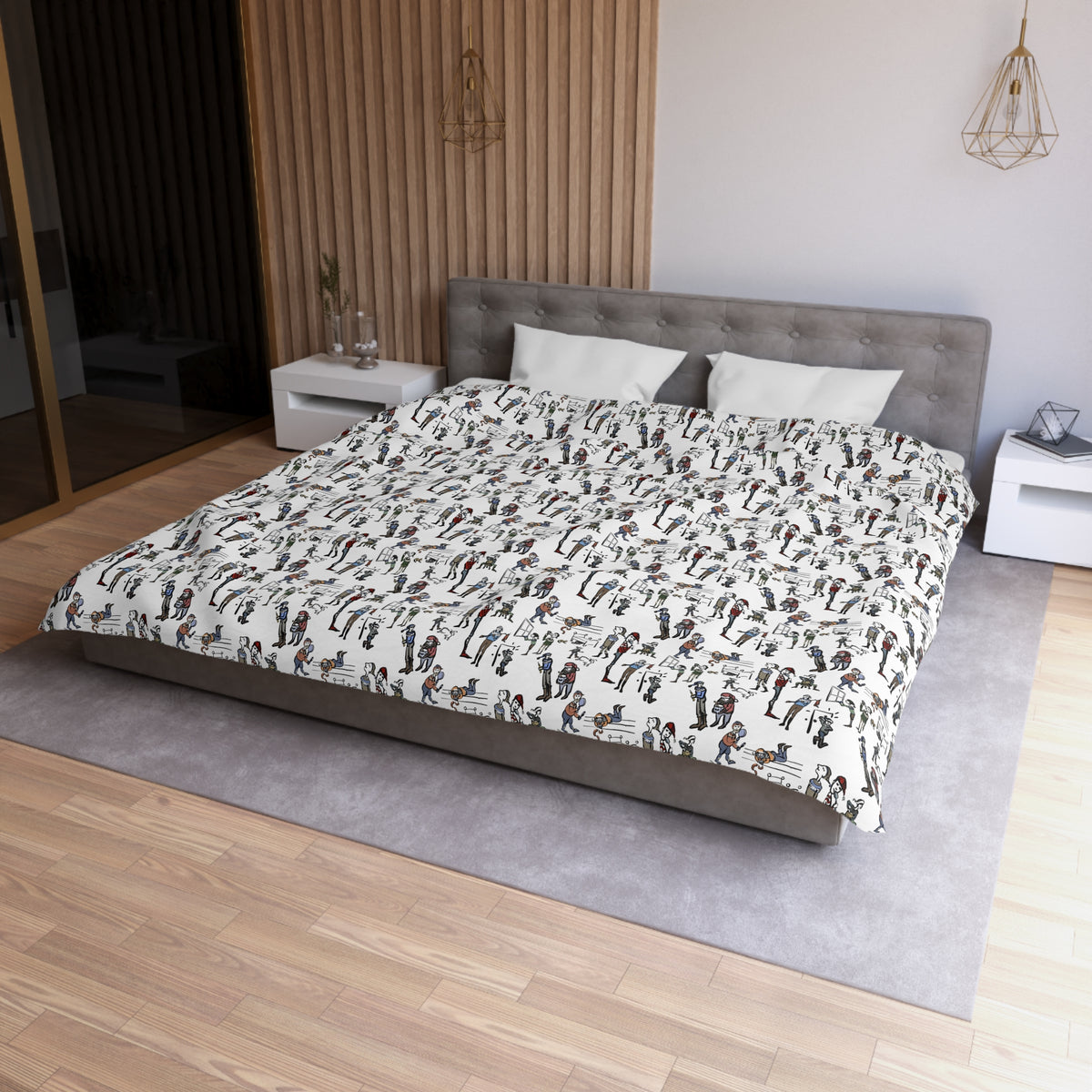 Christmas Chaos at HestaRokk | Yule Lad Duvet Cover