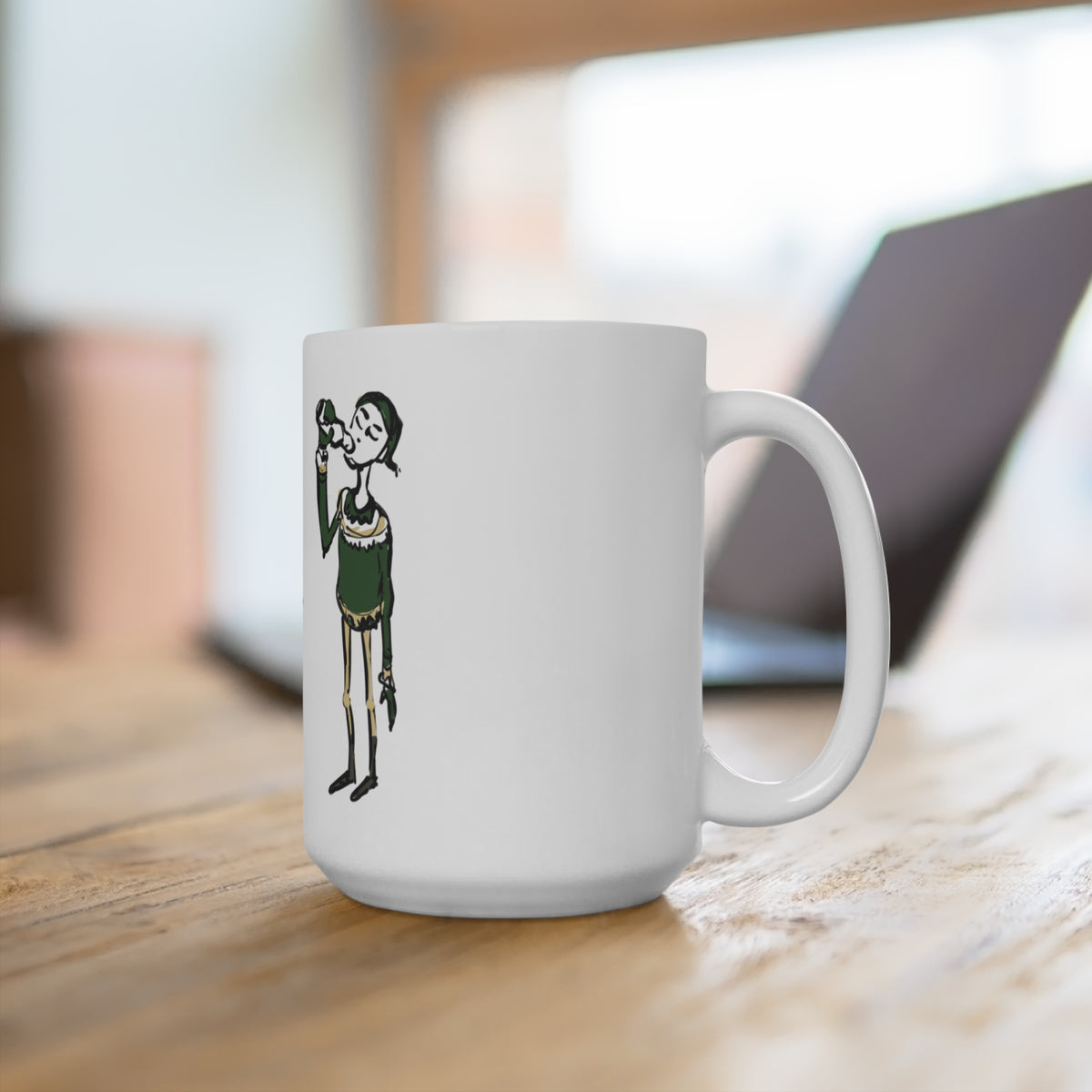 Gully Gawk Yule Lad coffee mug, alternate view