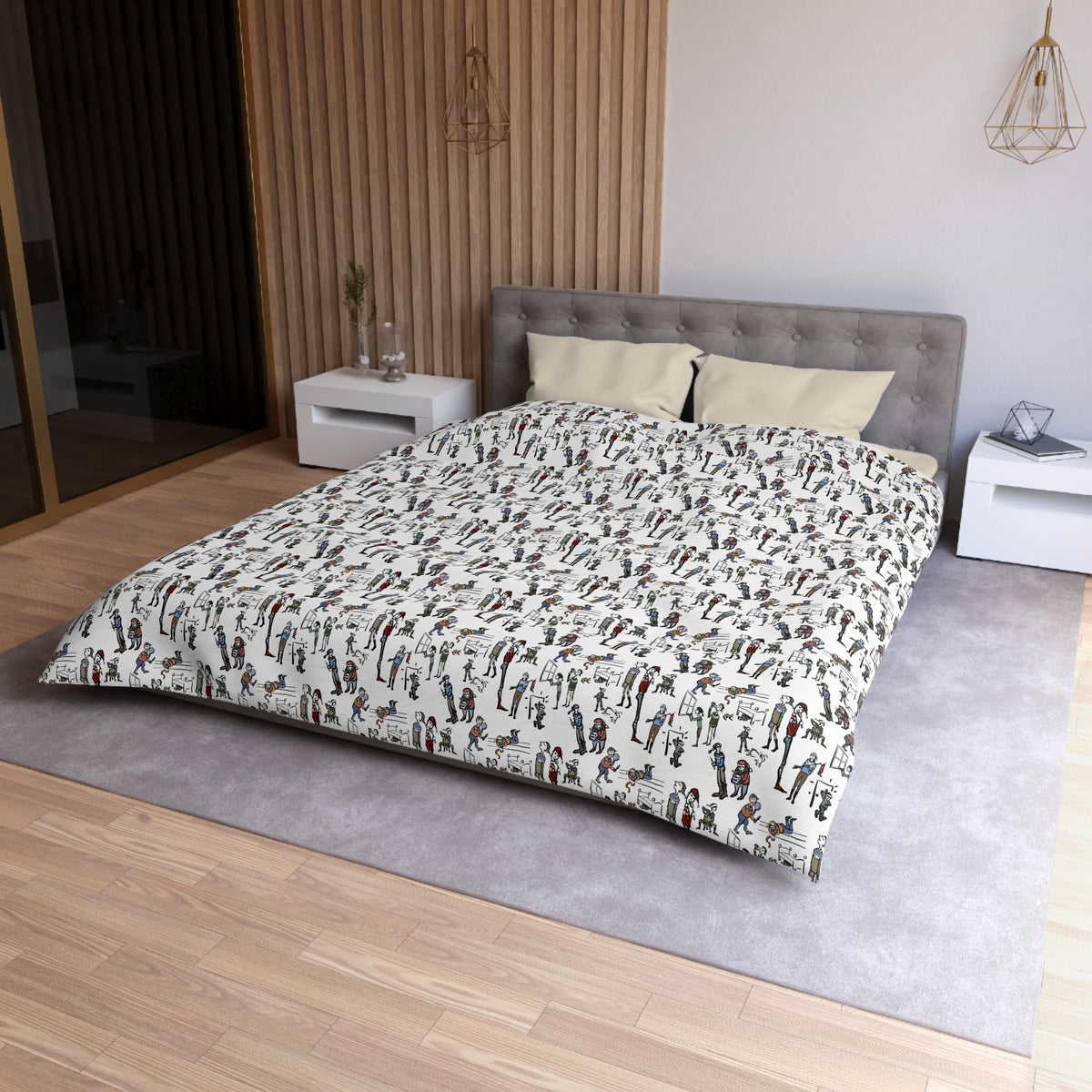 Christmas Chaos at HestaRokk | Yule Lad Duvet Cover