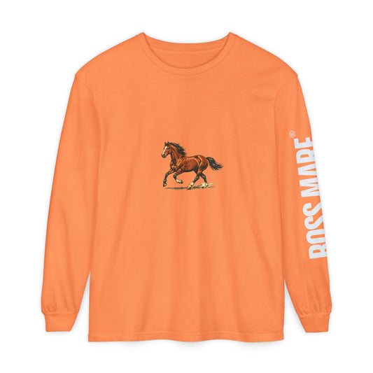 Boss Mare graphic long sleeve t-shirt from IamGlytja, front view