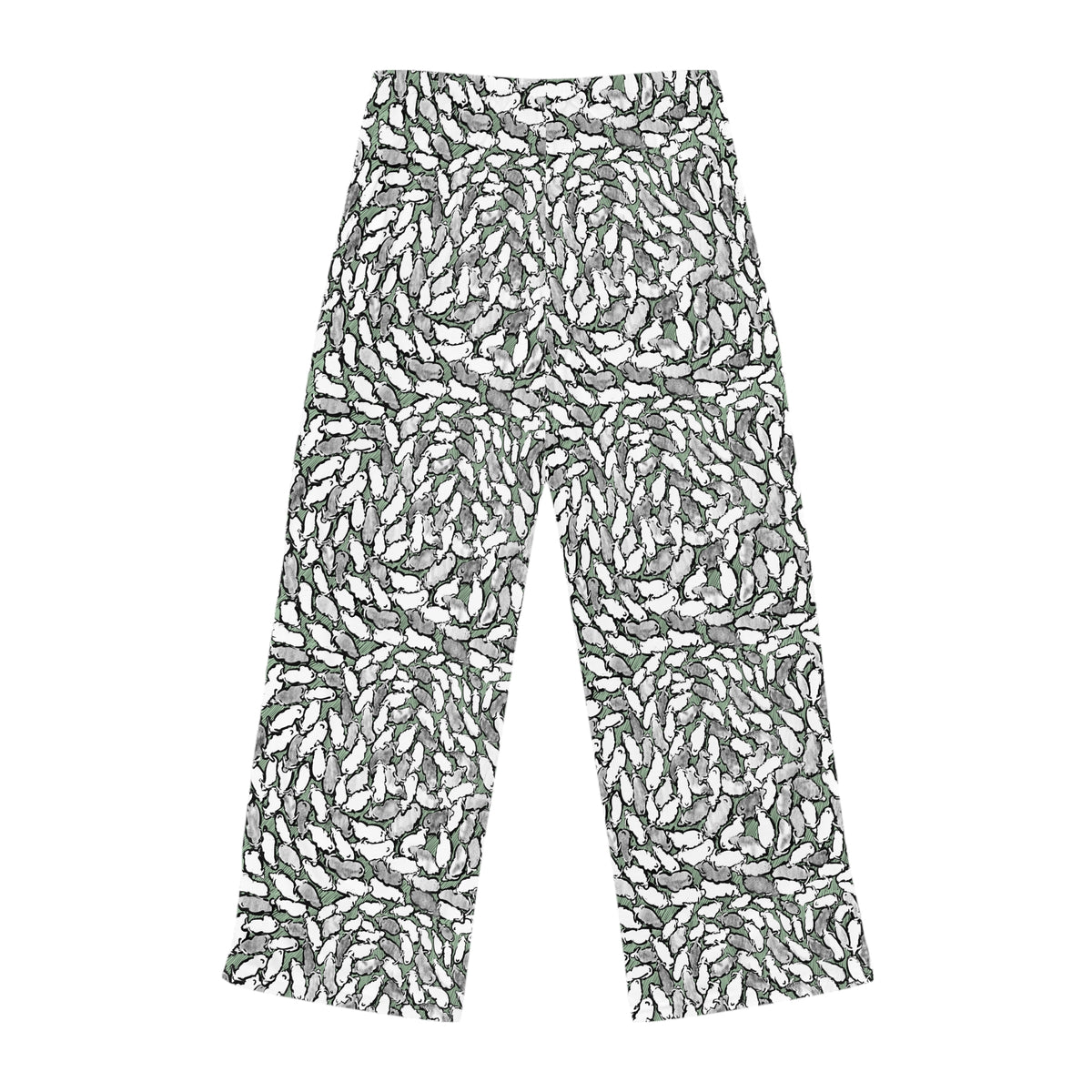 Counting Sheep pajama pant print detail, sheep sketched by Charlotte Guernsey