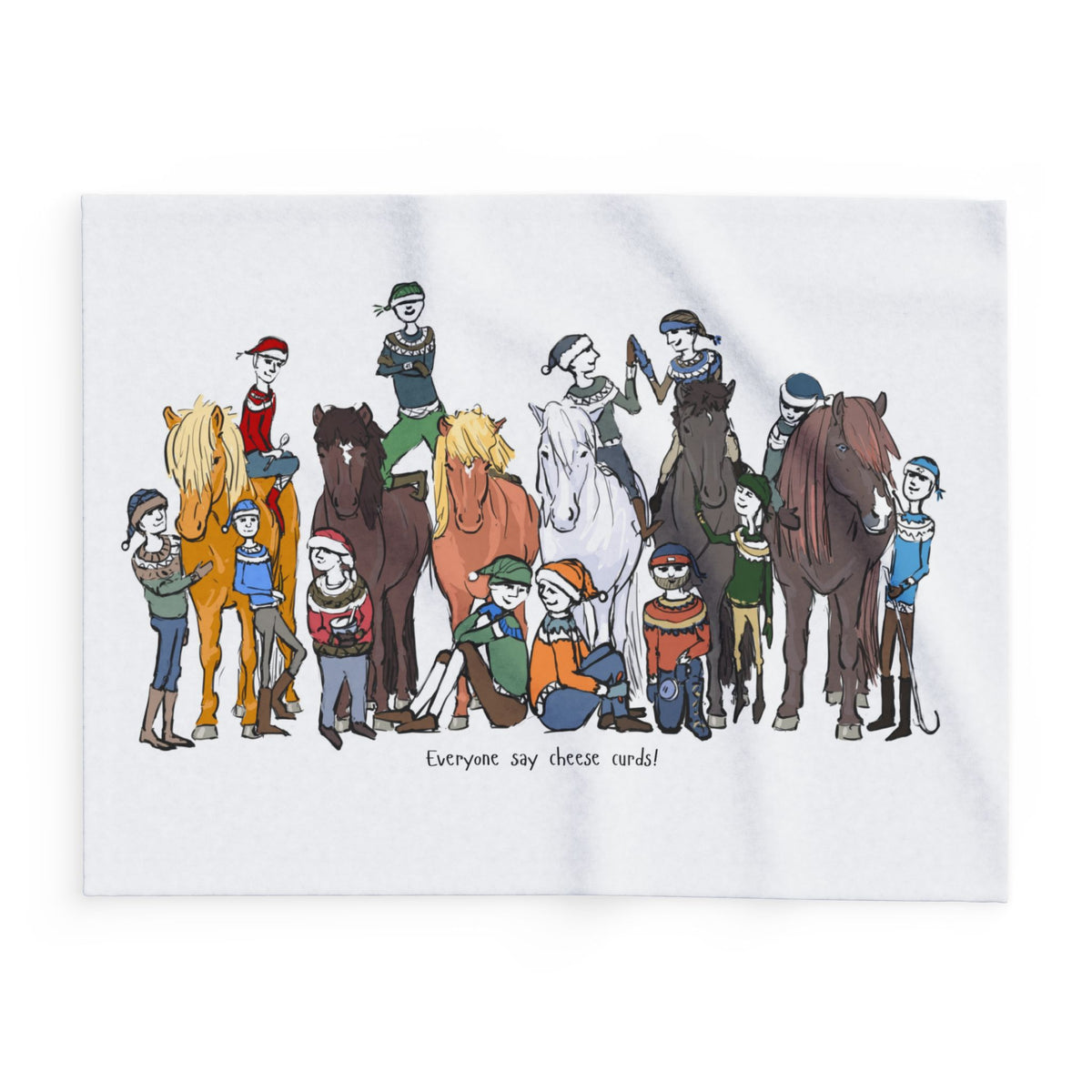 The New Family Photo Fleece Blanket | Charlotte Guernsey Collection