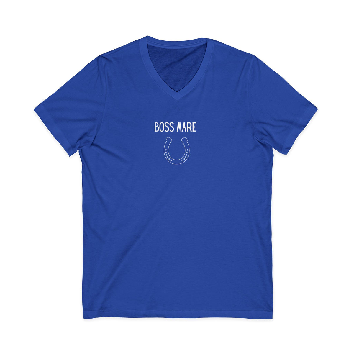 Boss Mare v-neck t shirt in True Royal