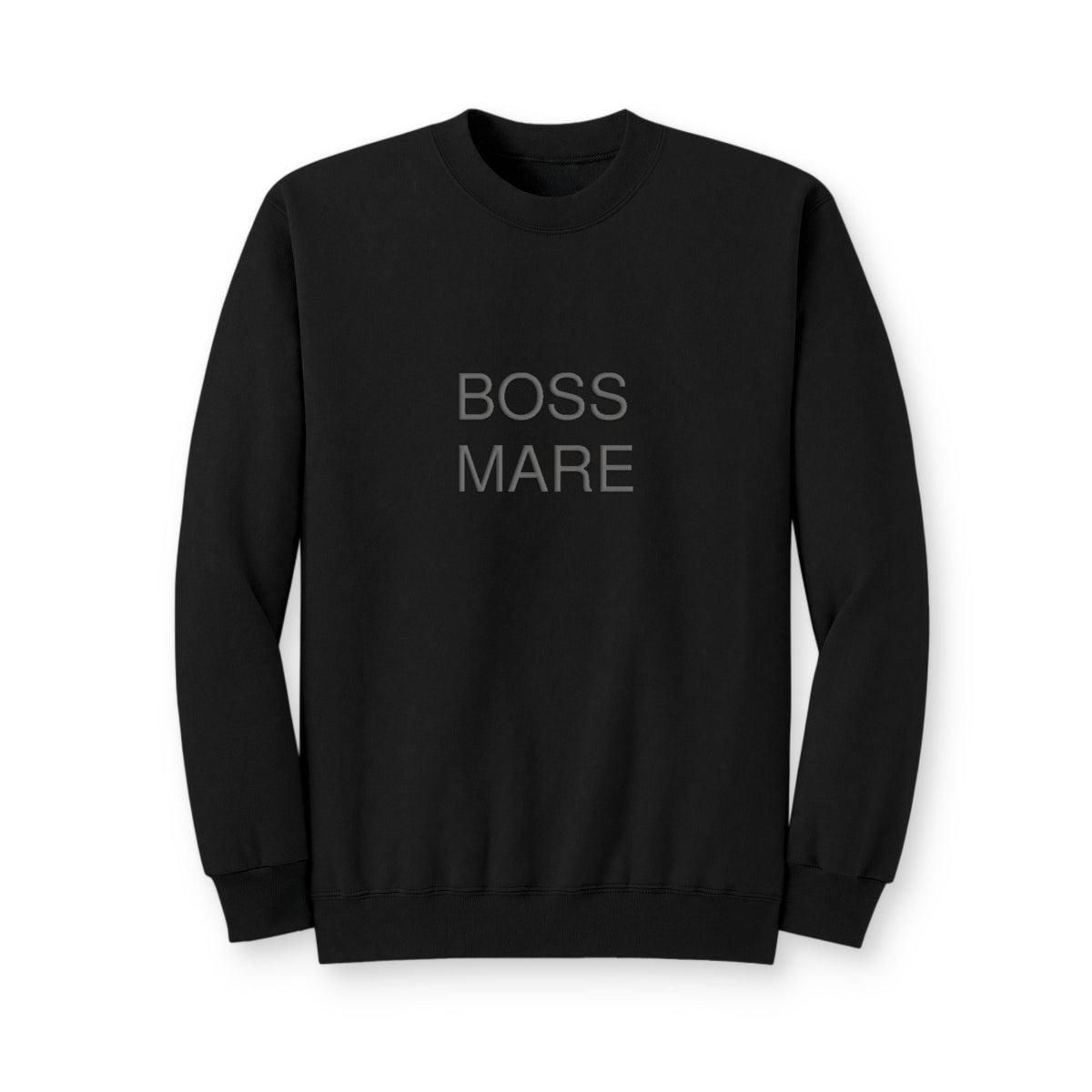 Boss Mare Puff Sweatshirt in Jet Black