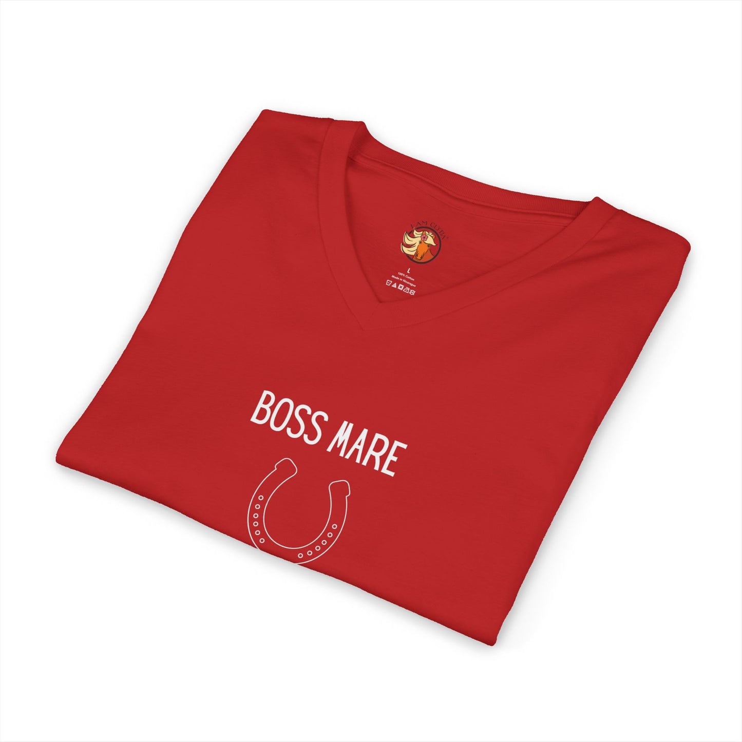 "Boss Mare" v-neck t shirt