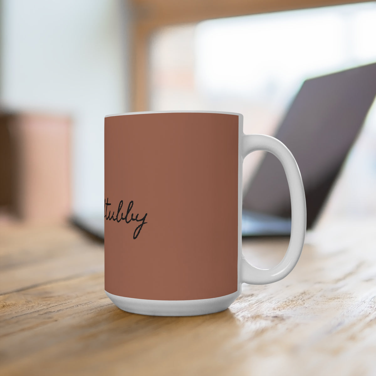 Stubby Yule Lad coffee mug, alternate view