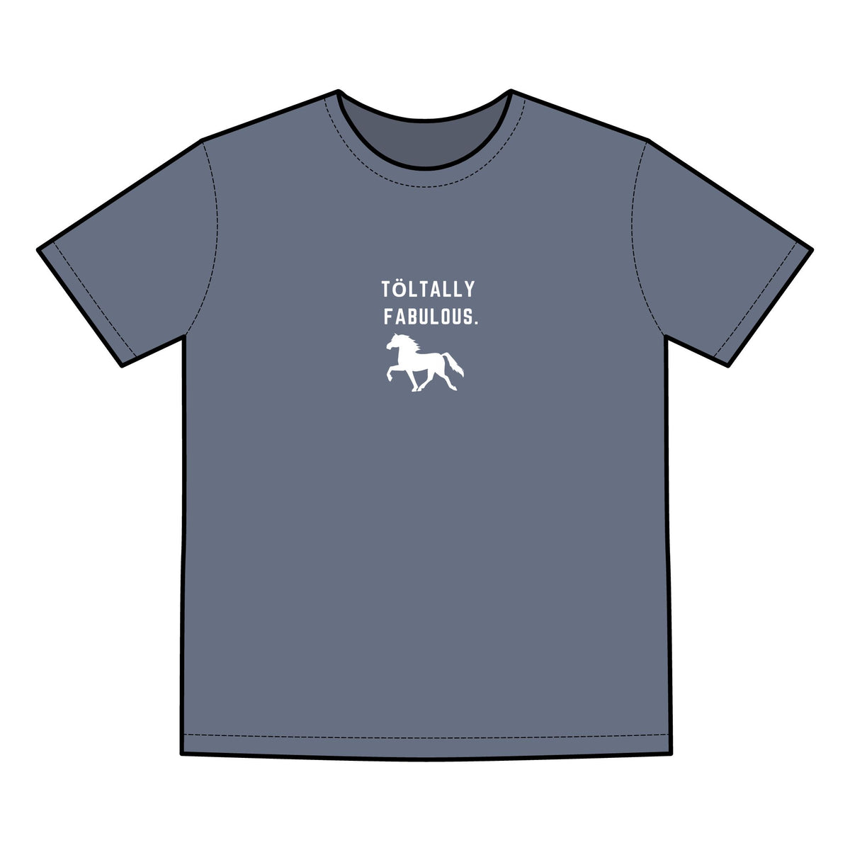 TÖLTALLY FABULOUS tee in Faded Blue