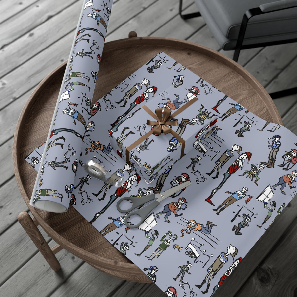Yule Lad wrapping paper