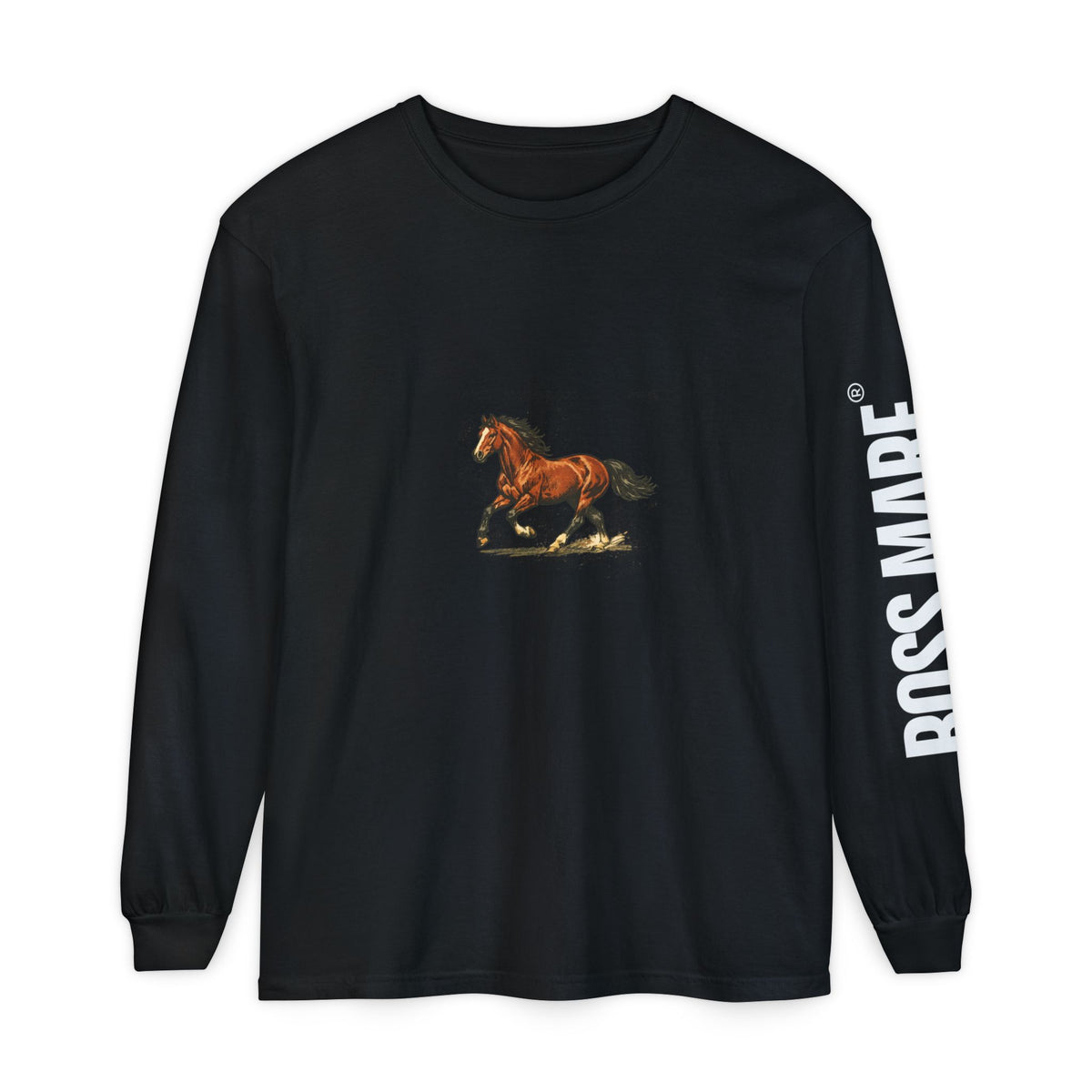 Boss Mare Long Sleeve T-Shirt in Black