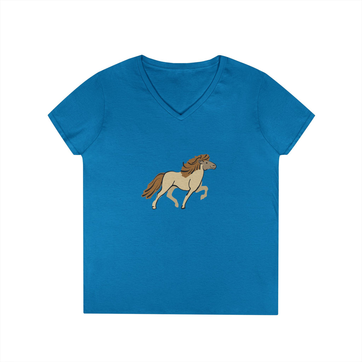The Kommi Icelandic horse V-neck t-shirt by IamGlytja
