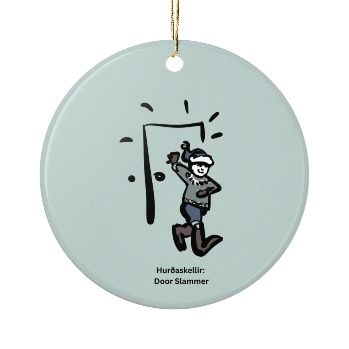 Door Slammer Yule ornament
