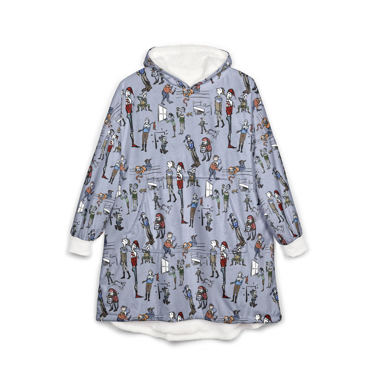 The Yule Lads Hooded Blanket