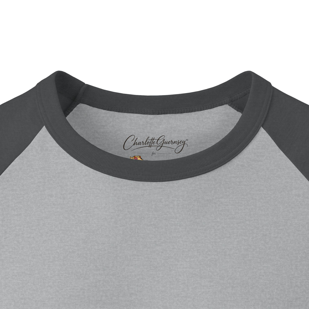 "My Christmas Spirit Is Mostly Cheese." two-tone long-sleeve tee, fifth view