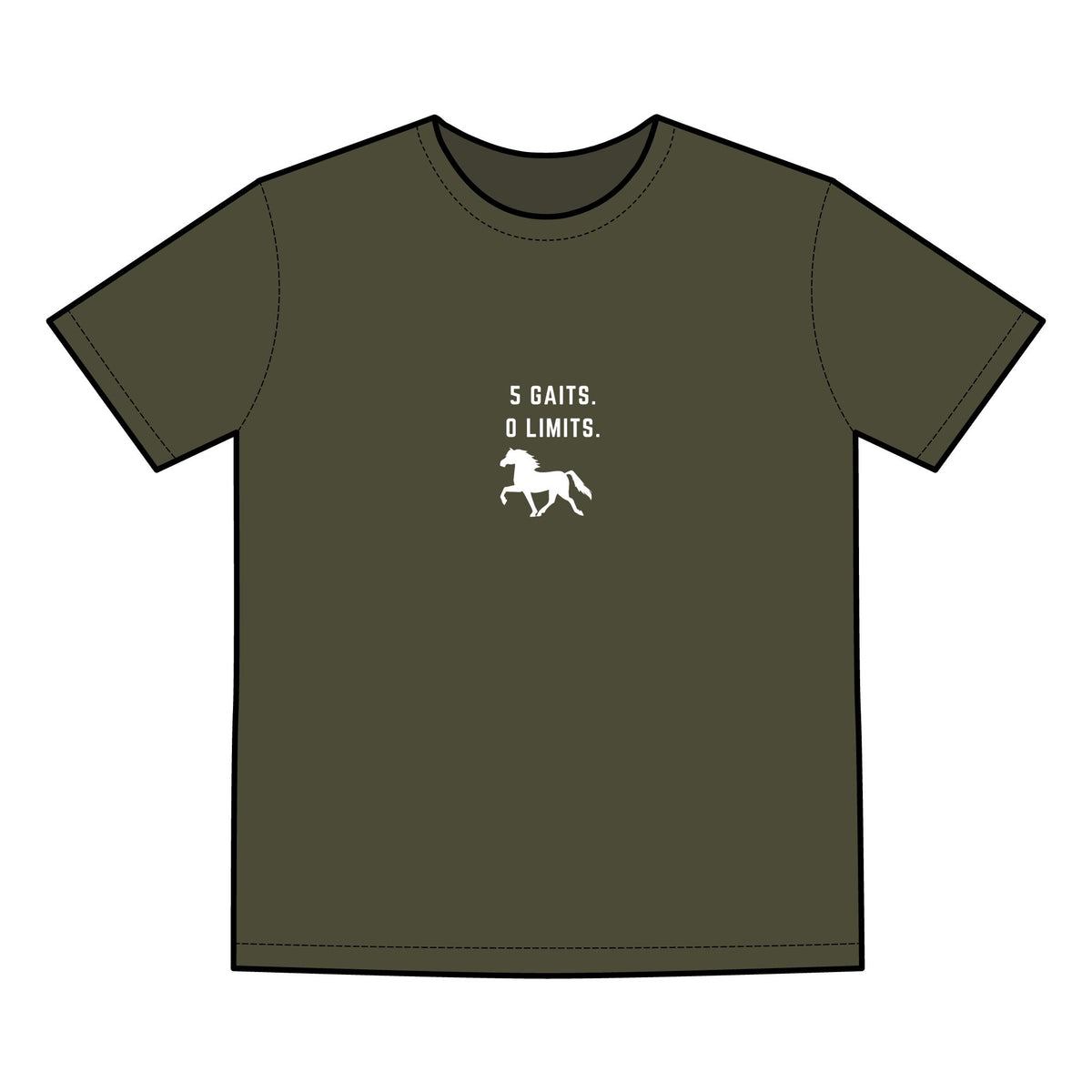 5 Gaits. 0 Limits Tee, additional view 1