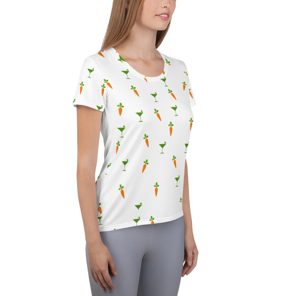 Carrot-Tini All-Over Print Women's Athletic T-shirt