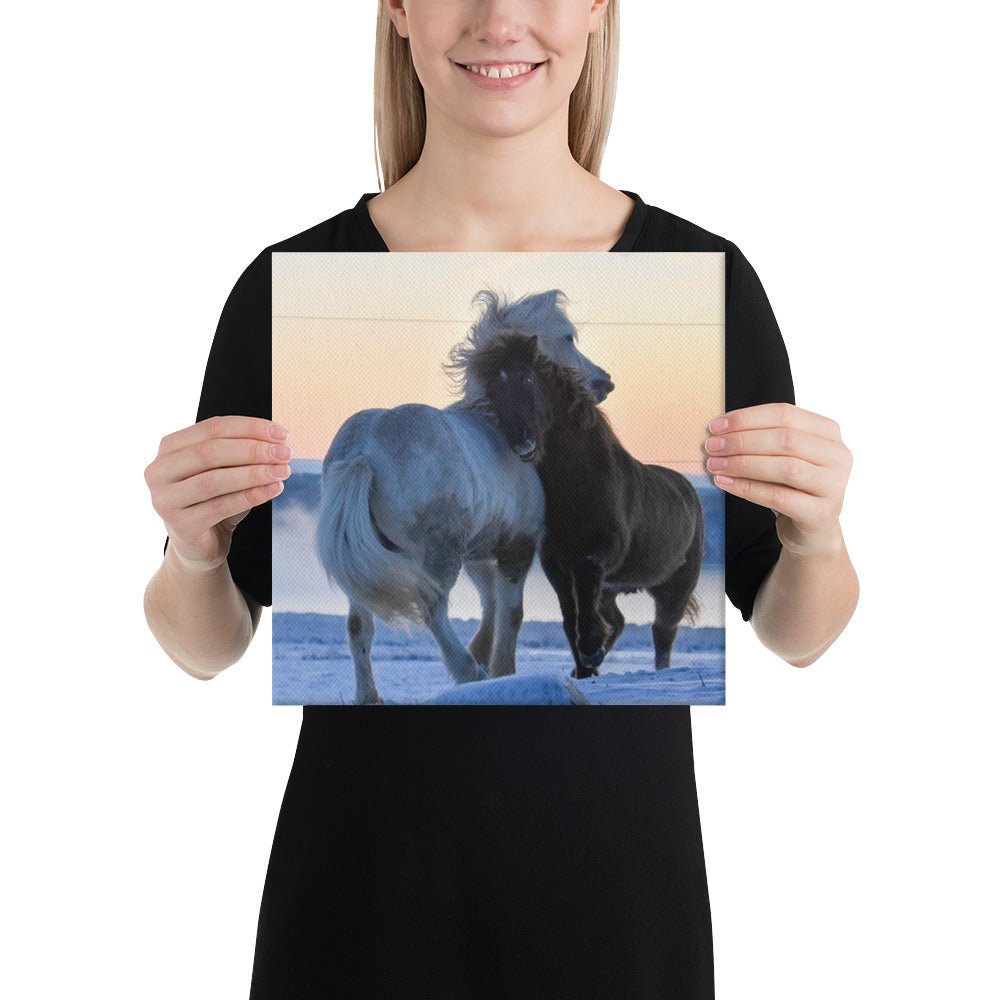 Hermi and Kommi Snuggles Canvas wall art - IamGlytja