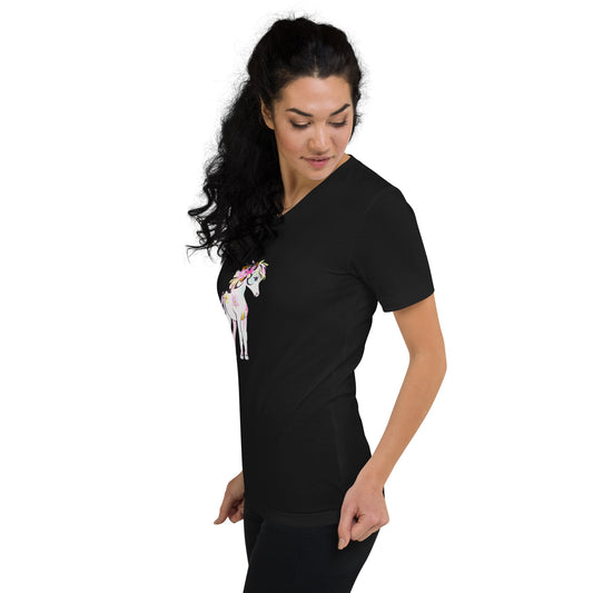 Hermi Inspired unisex short sleeve v-neck t-shirt - IamGlytja