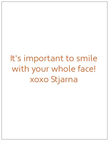 Stjarna Smiles greeting cards (set of 5)