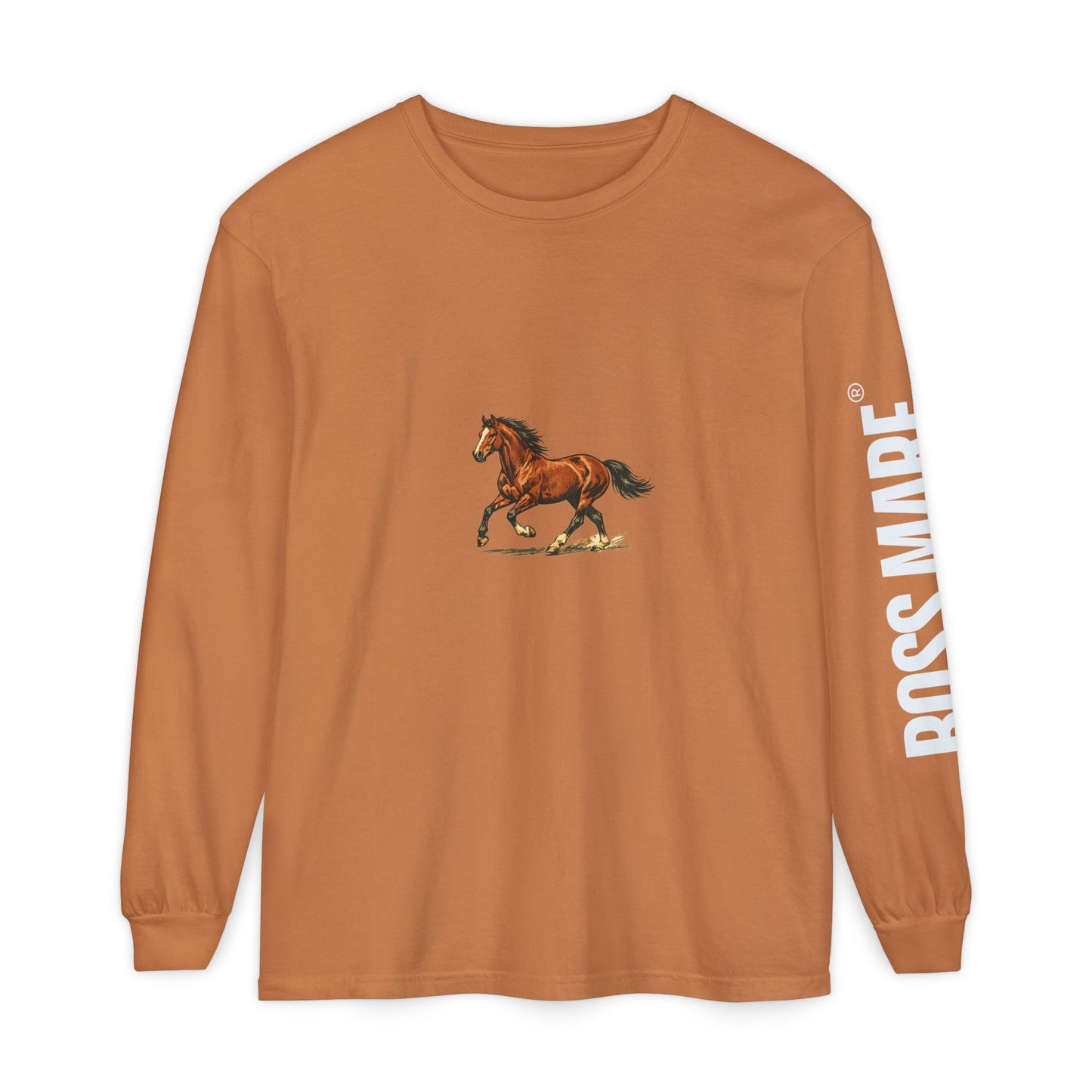 Boss Mare long sleeve t-shirt shown in additional color option