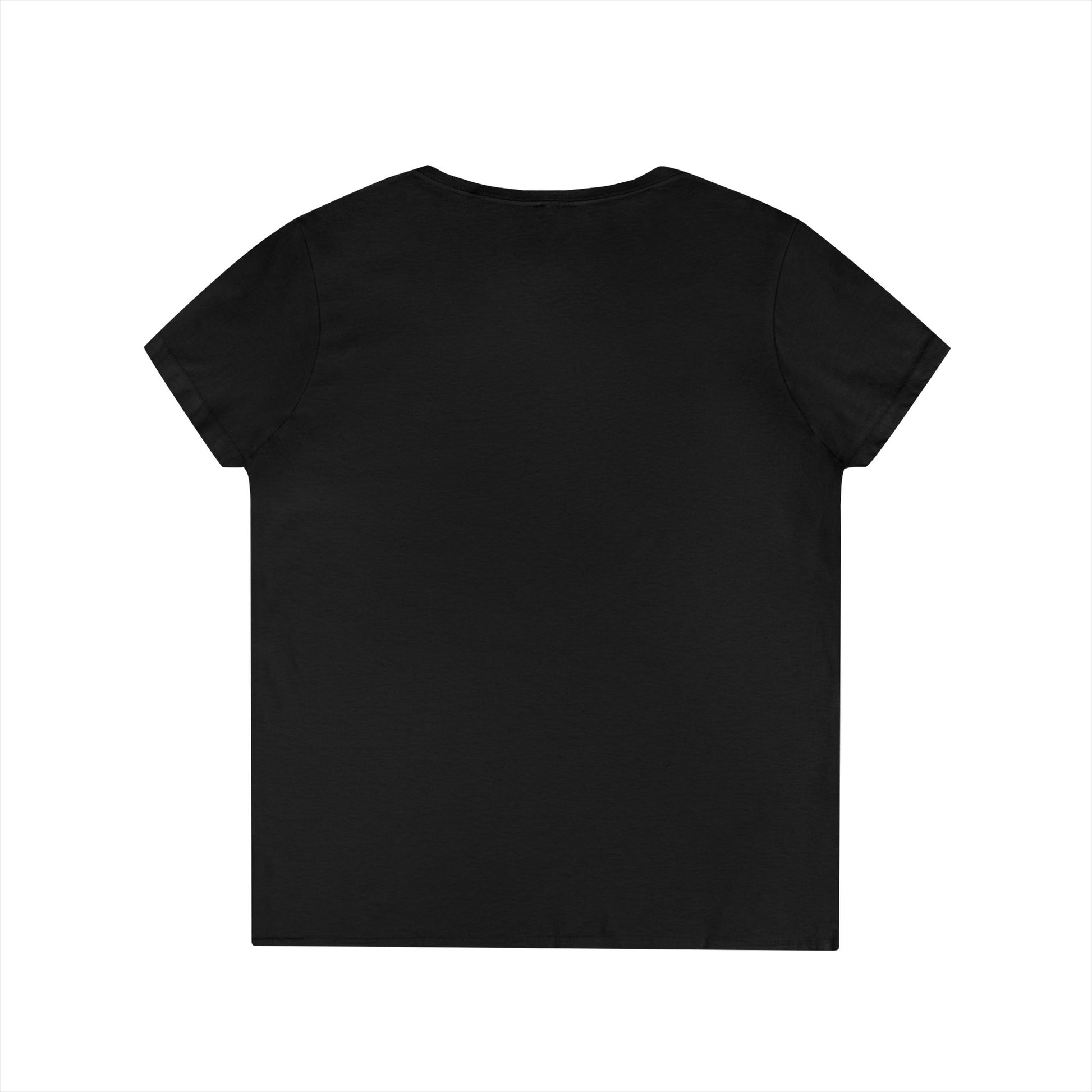Black t-shirt on a white background