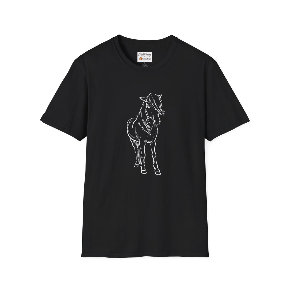 Fróði Icelandic horse shirt, unisex cotton tee