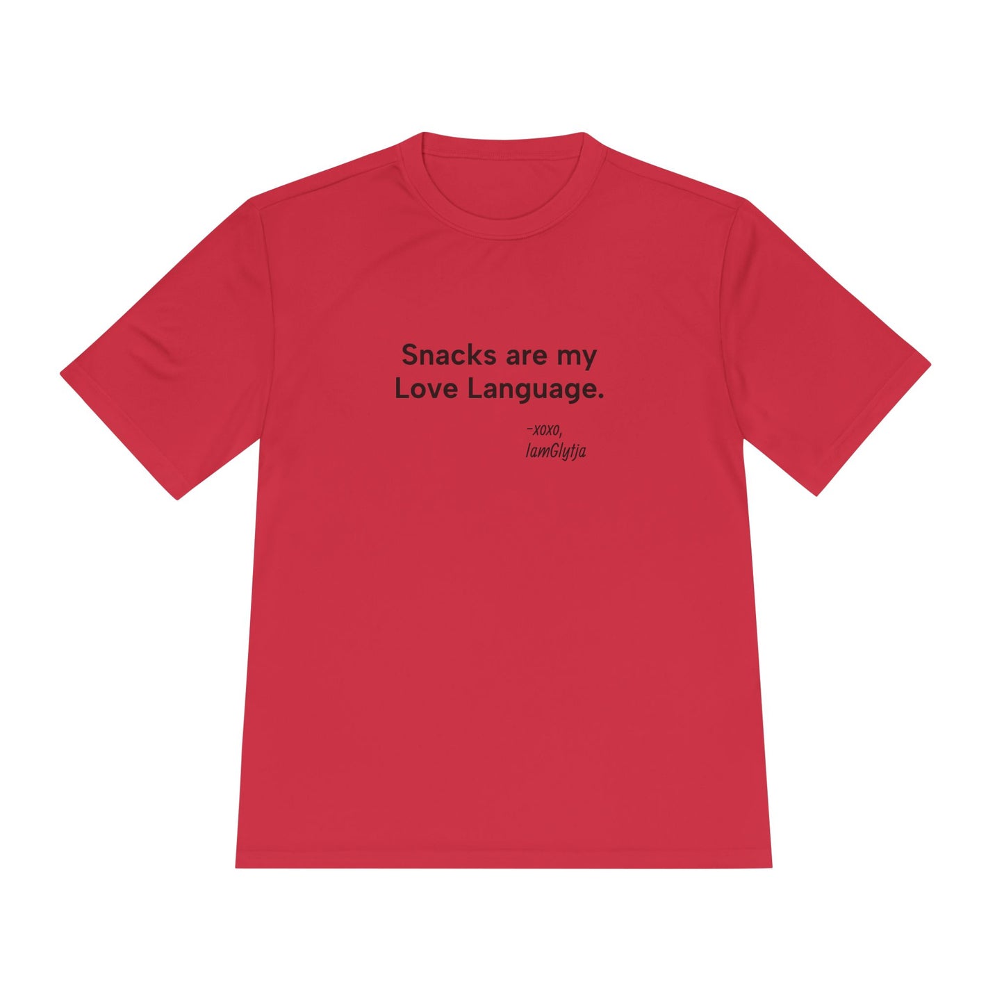 "Snacks Are My Love Language" Ladies Trail Riding T-shirt