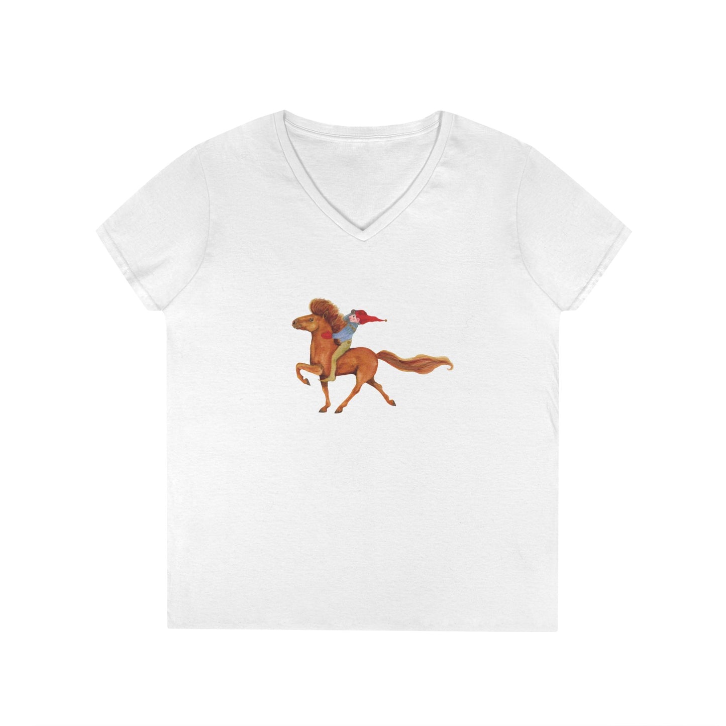 t-shirt with troll riding Frodi horse