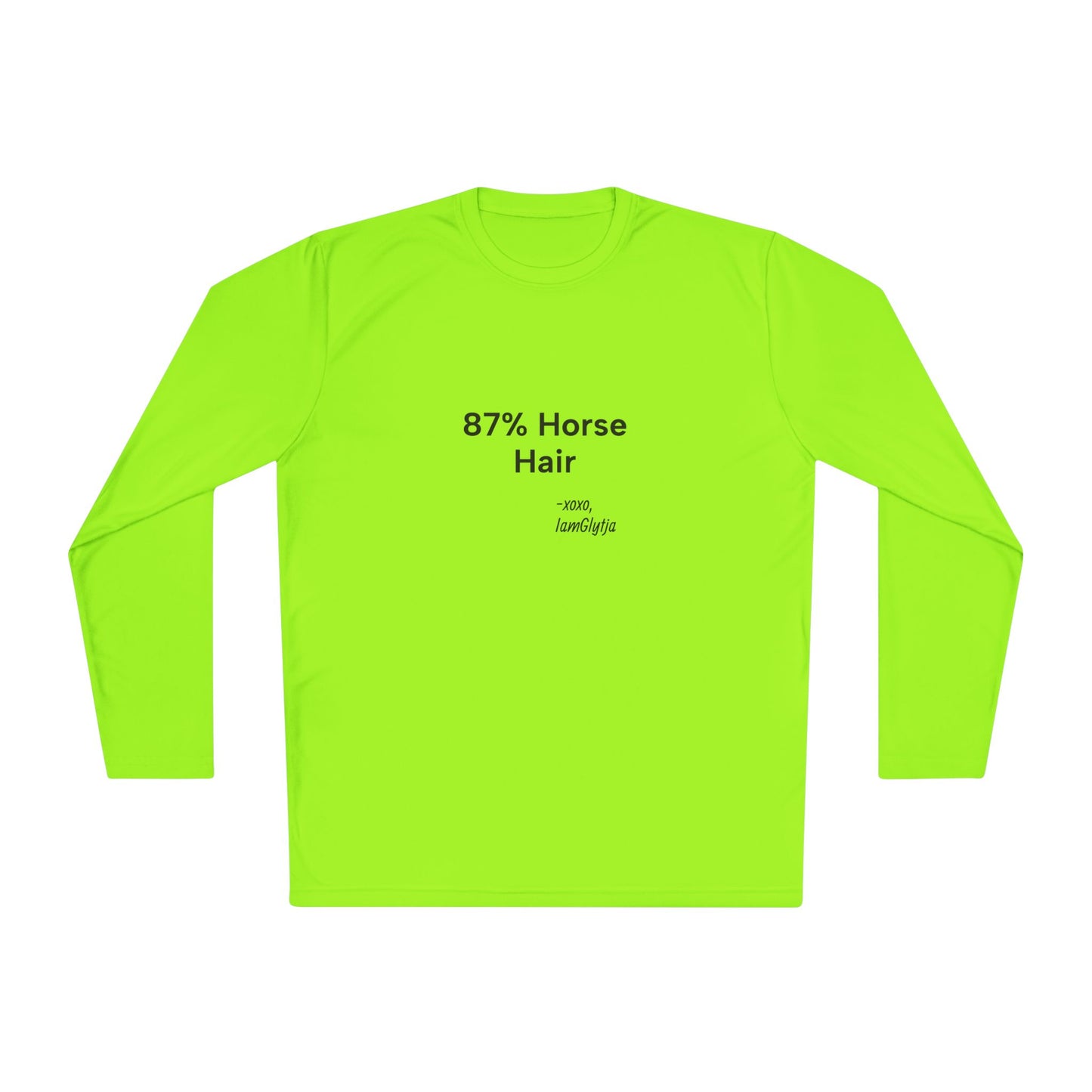 "87% Horse Hair" Ladies Trail Riding Long Sleeve Tee