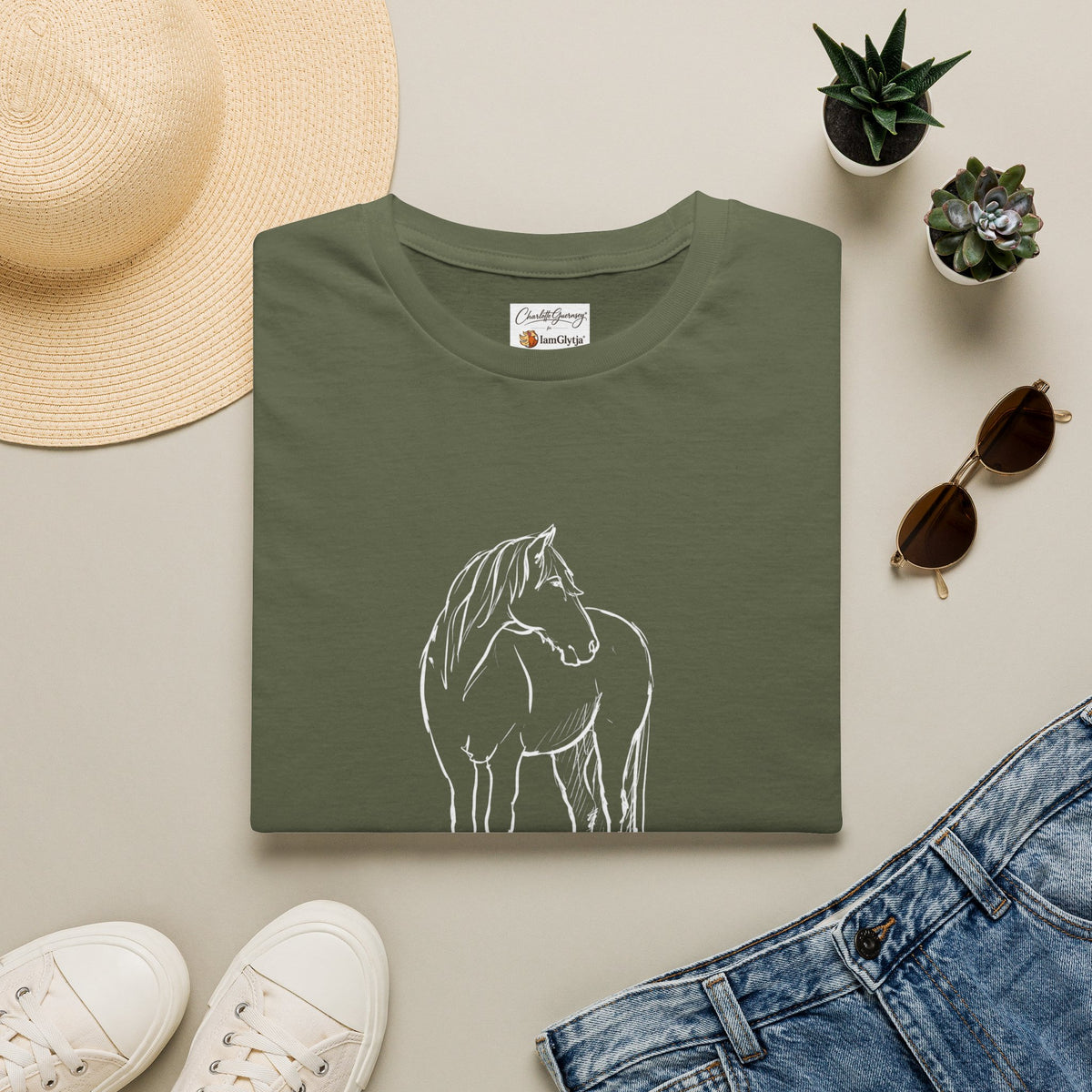 Hermi Icelandic horse t-shirt in black