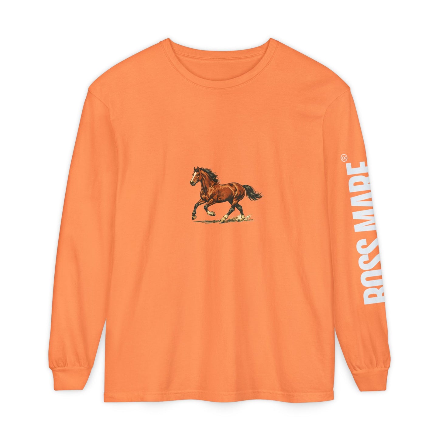 Boss Mare graphic long sleeve t-shirt from IamGlytja, front view