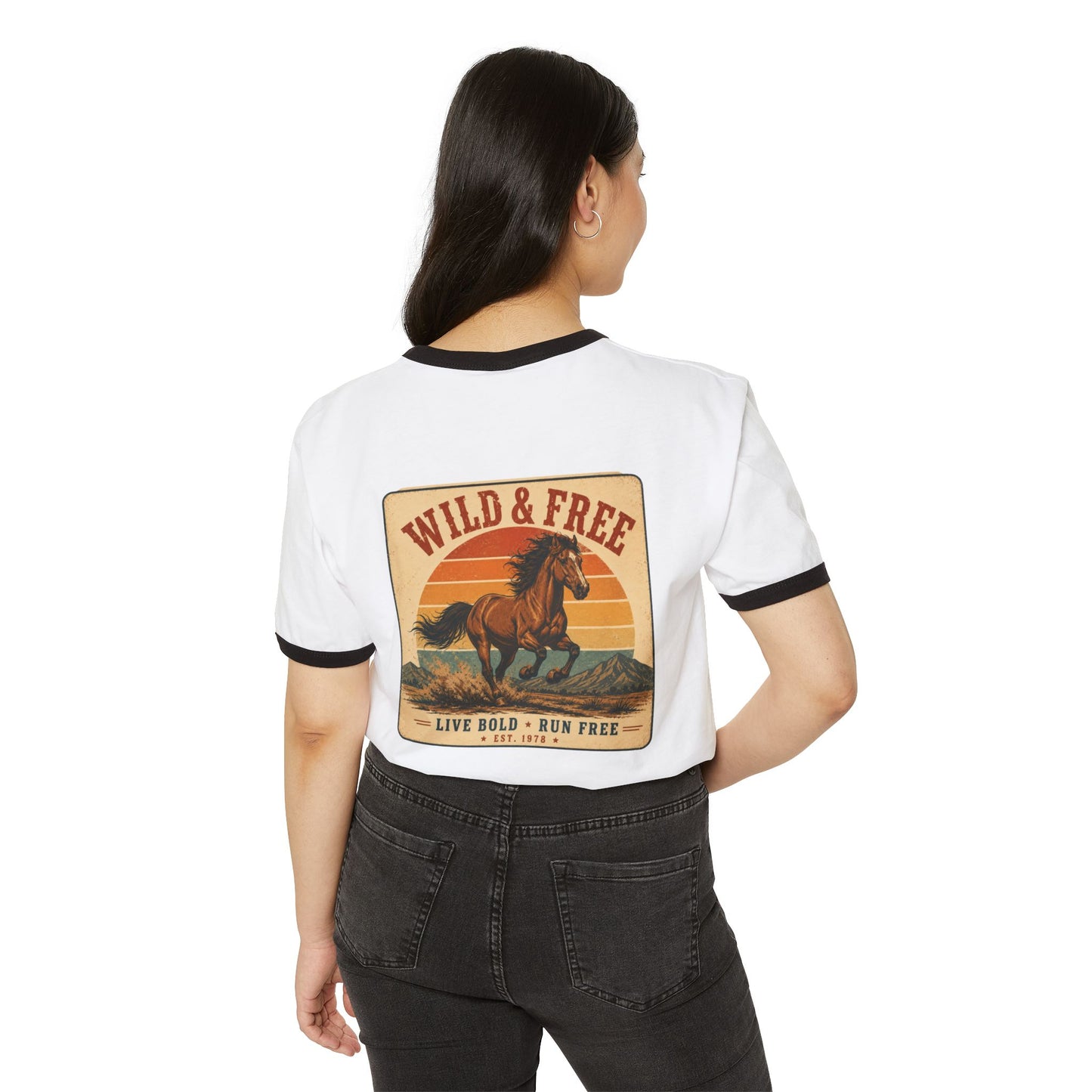 Wild & Free Ringer Tee