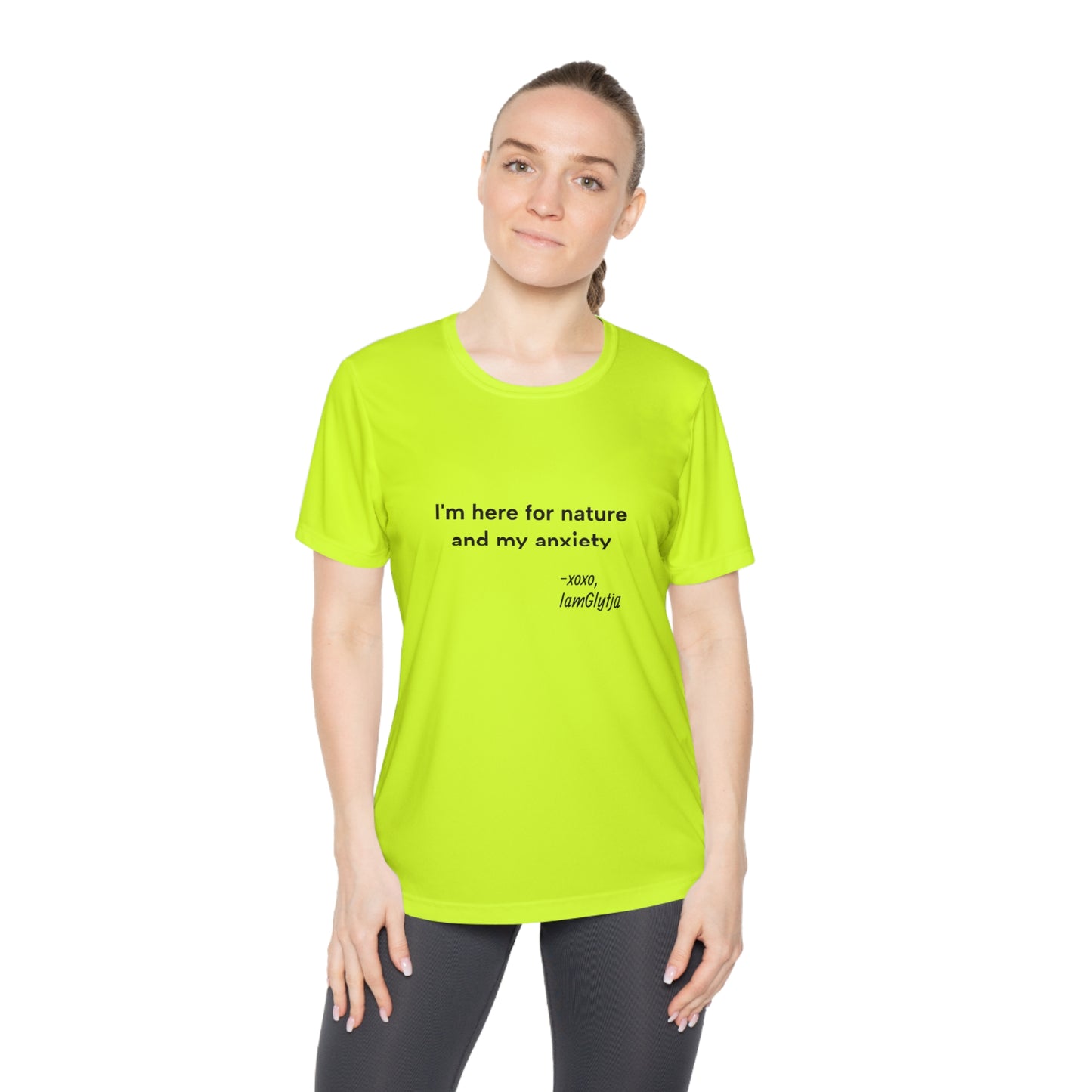 "I'm here for nature and my anxiety" Ladies Trail Riding Tee