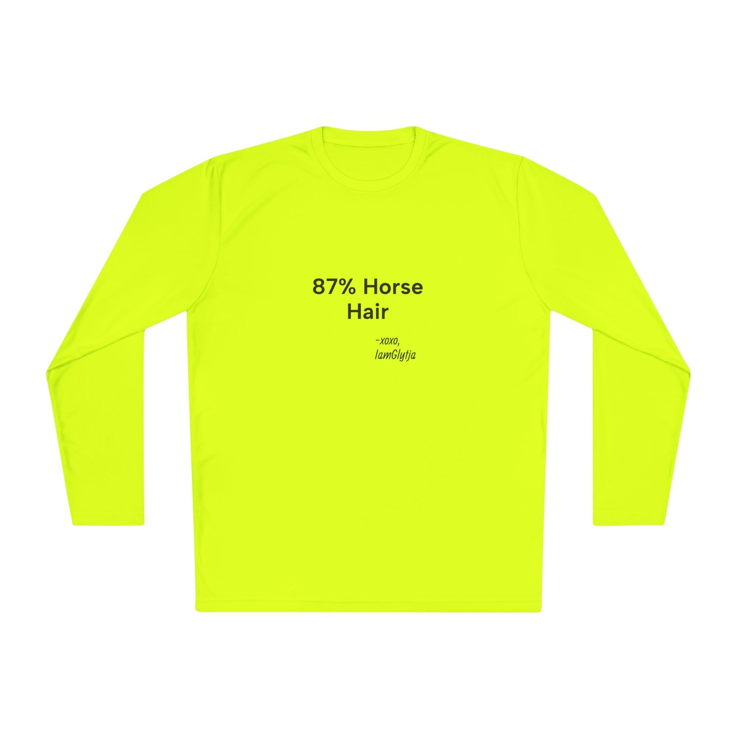 "87% Horse Hair" Ladies Trail Riding Long Sleeve Tee