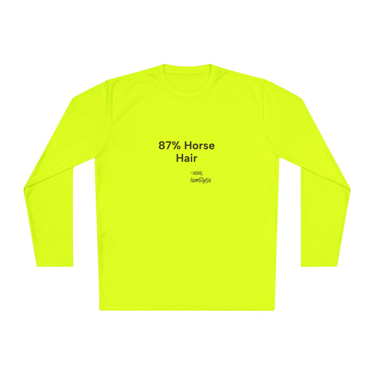 "87% Horse Hair" Ladies Trail Riding Long Sleeve Tee
