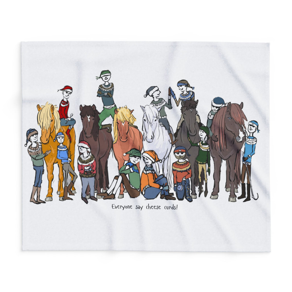 The New Family Photo Fleece Blanket | Charlotte Guernsey Collection