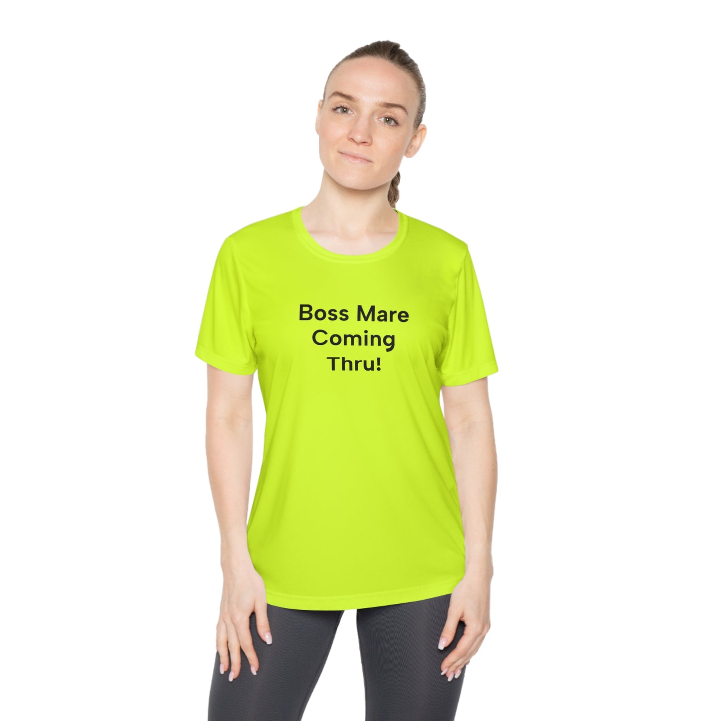 "Boss Mare Coming Thru! Byyeee!" Ladies Trail Riding T-Shirt