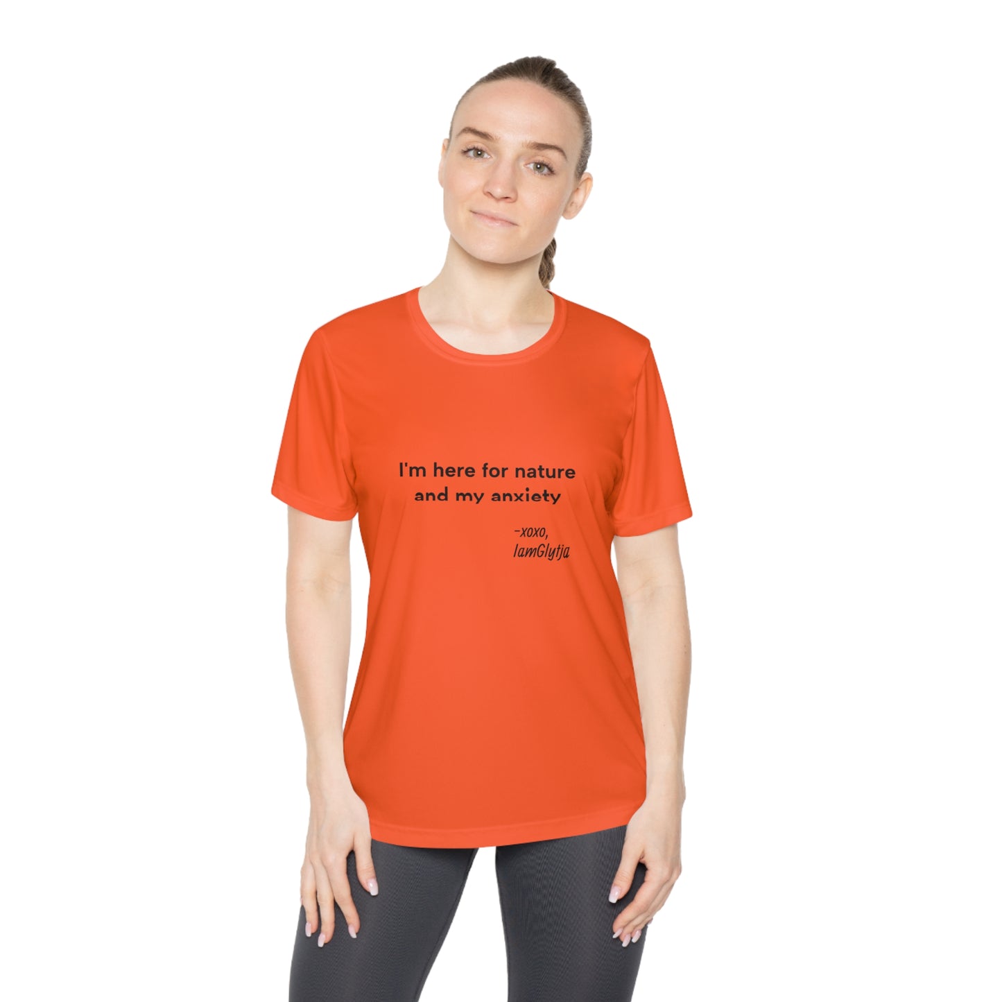 "I'm here for nature and my anxiety" Ladies Trail Riding Tee