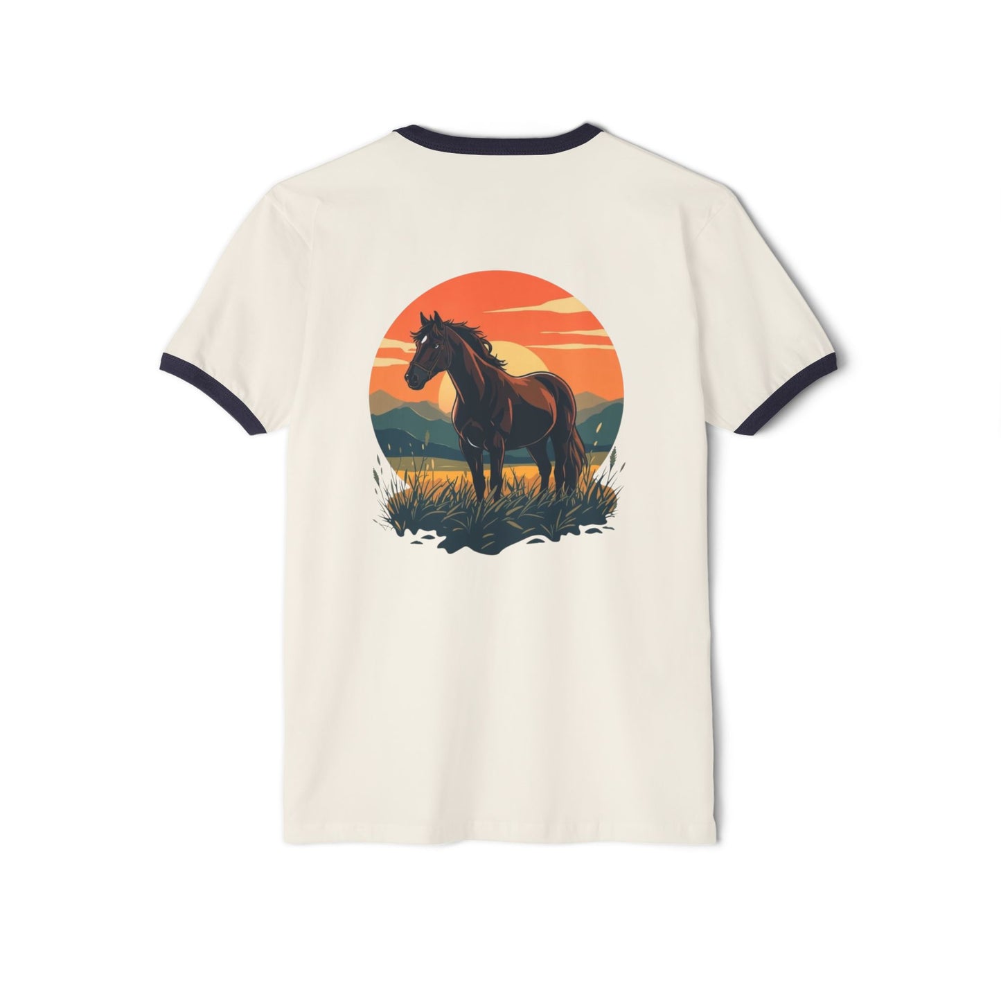 The Boss Mare Sunset Ringer Tee