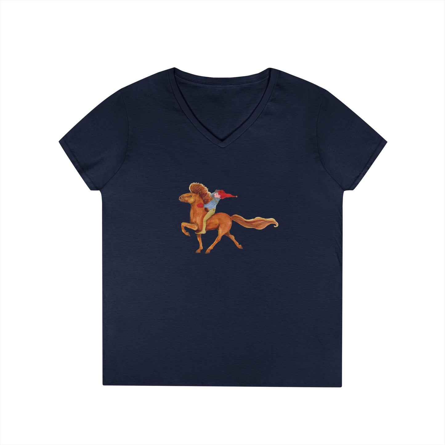 Navy t-shirt with troll riding Frodi horse