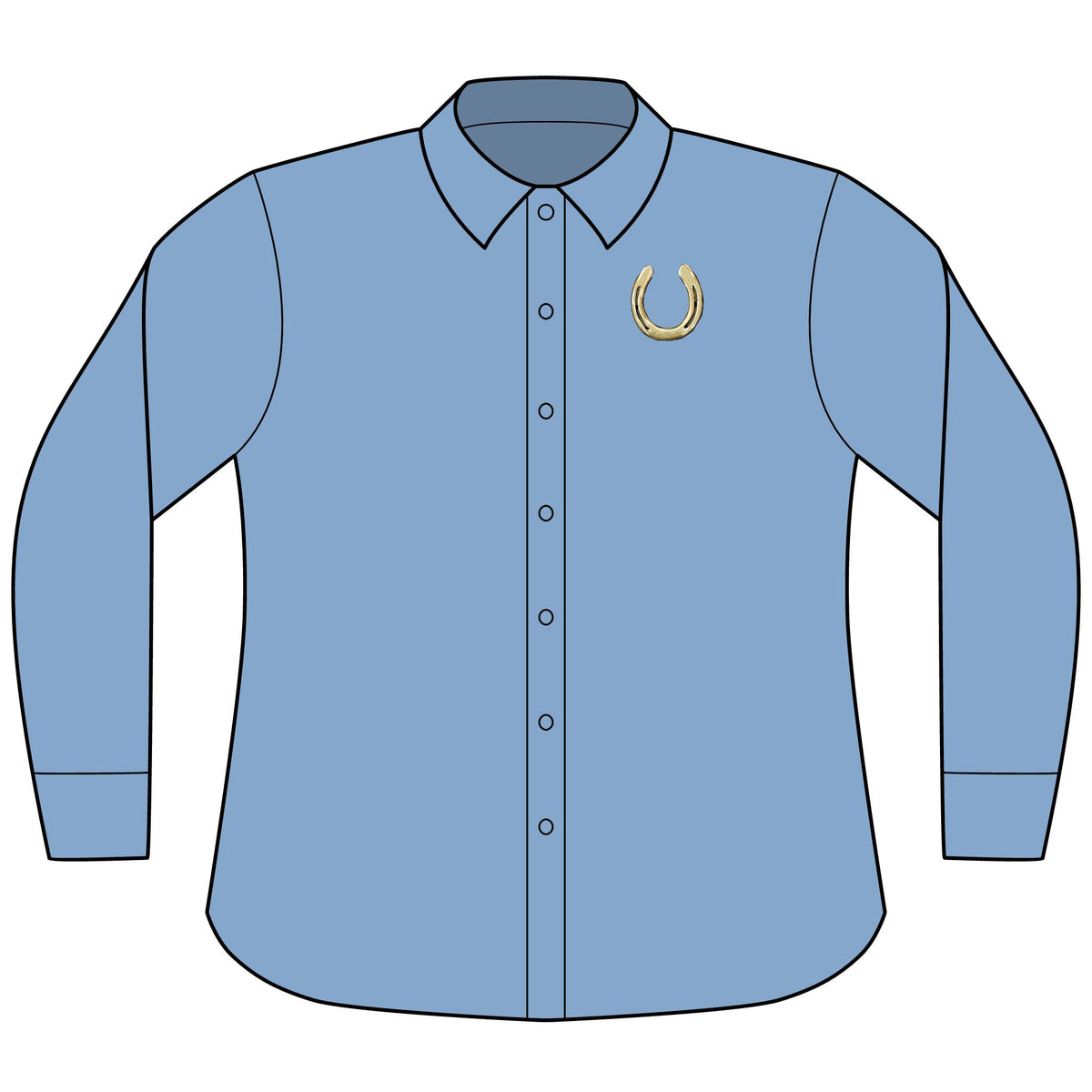 Back of I Found a Hoof denim shirt: When I needed a hand, I found a hoof
