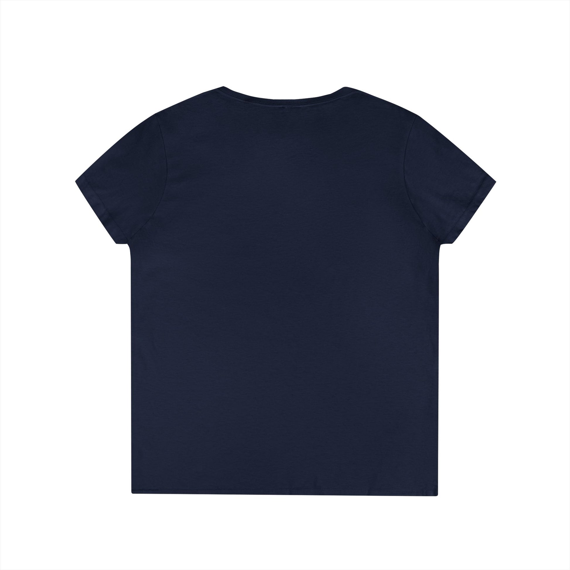 Navy blue t-shirt on a white background