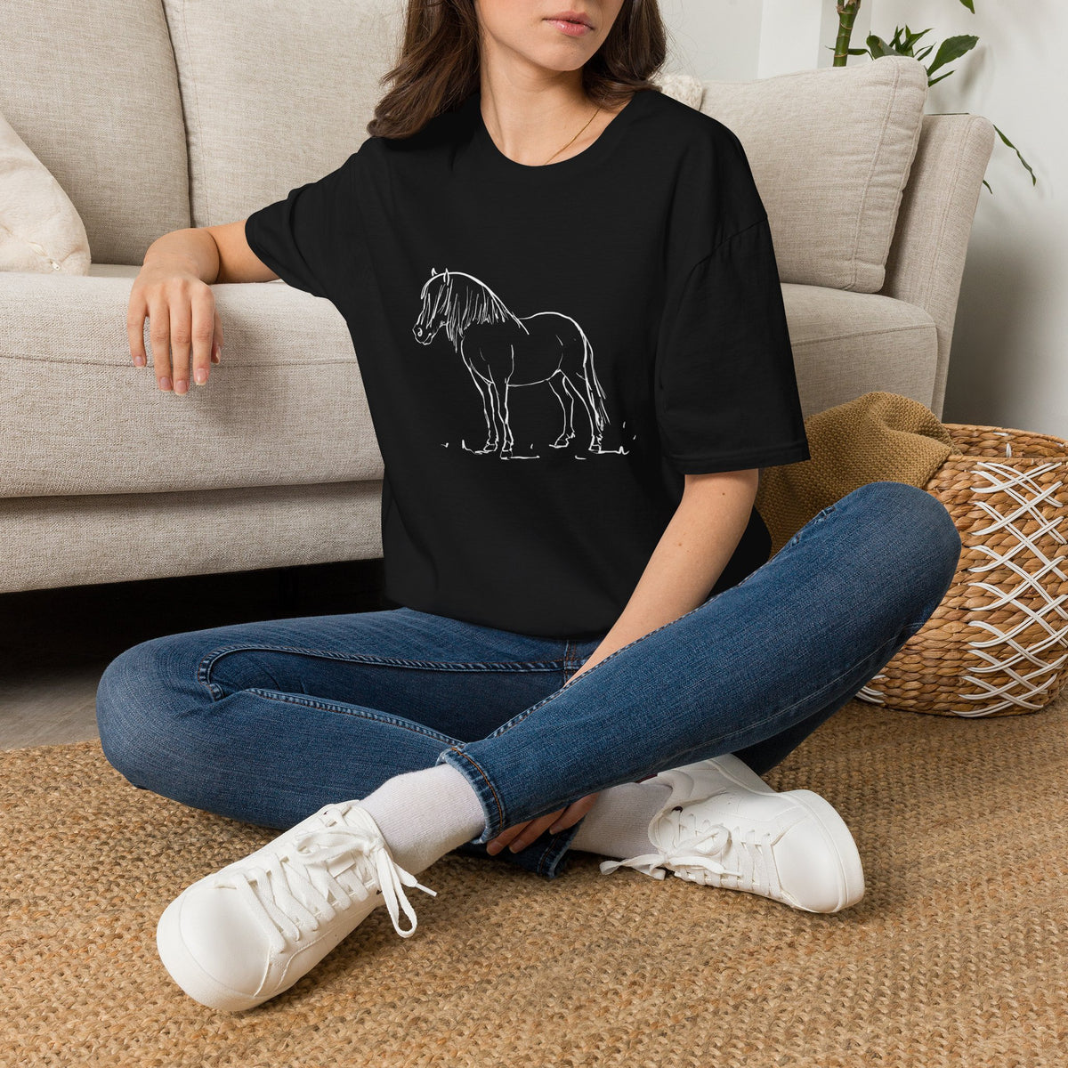 Gössi Icelandic horse t-shirt in military green