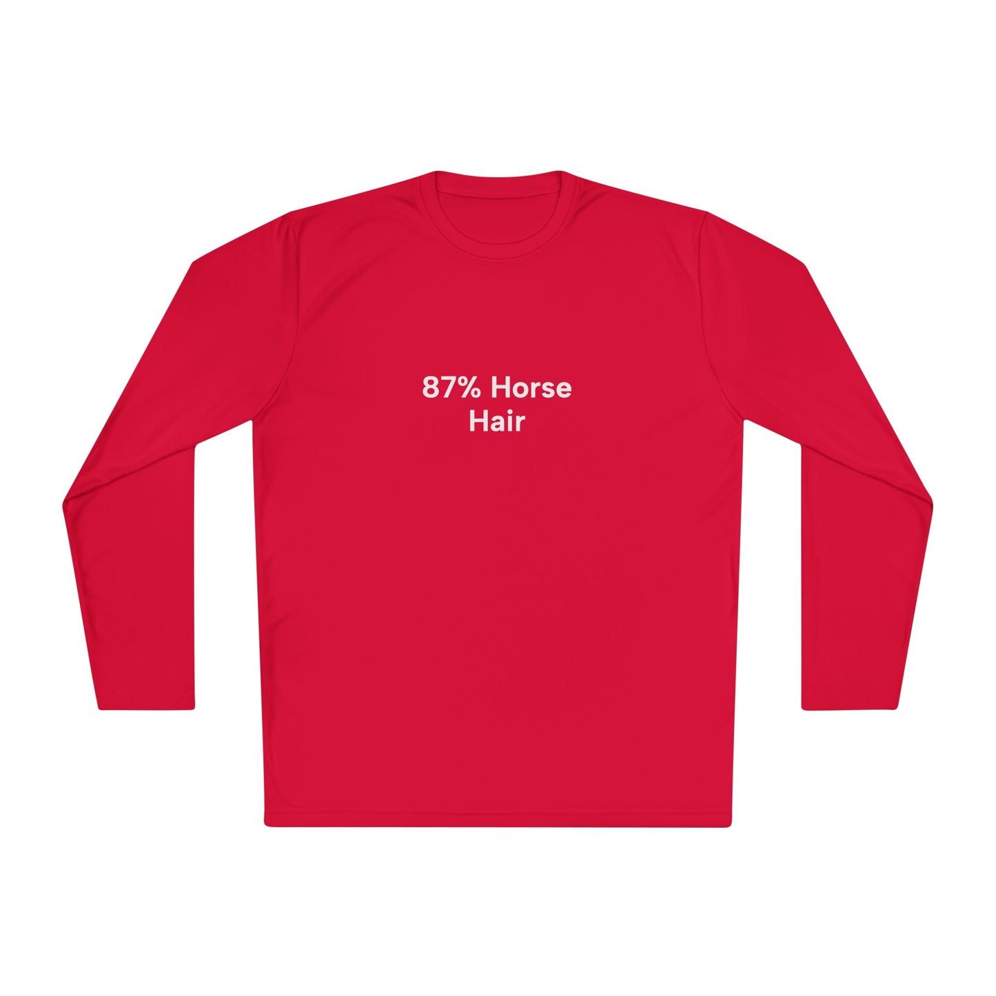Copy of "87% Horse Hair" Ladies Trail Riding Long Sleeve Tee (logo on back)