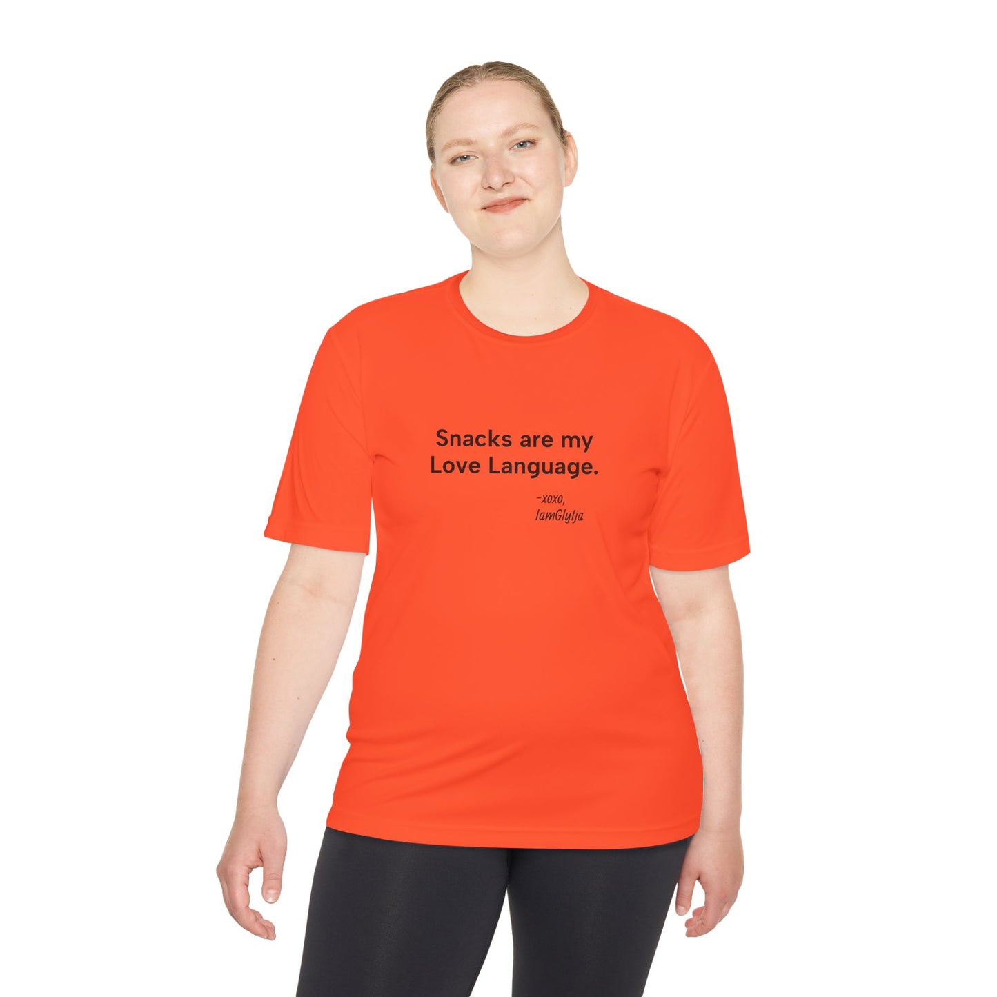 "Snacks Are My Love Language" Ladies Trail Riding T-shirt
