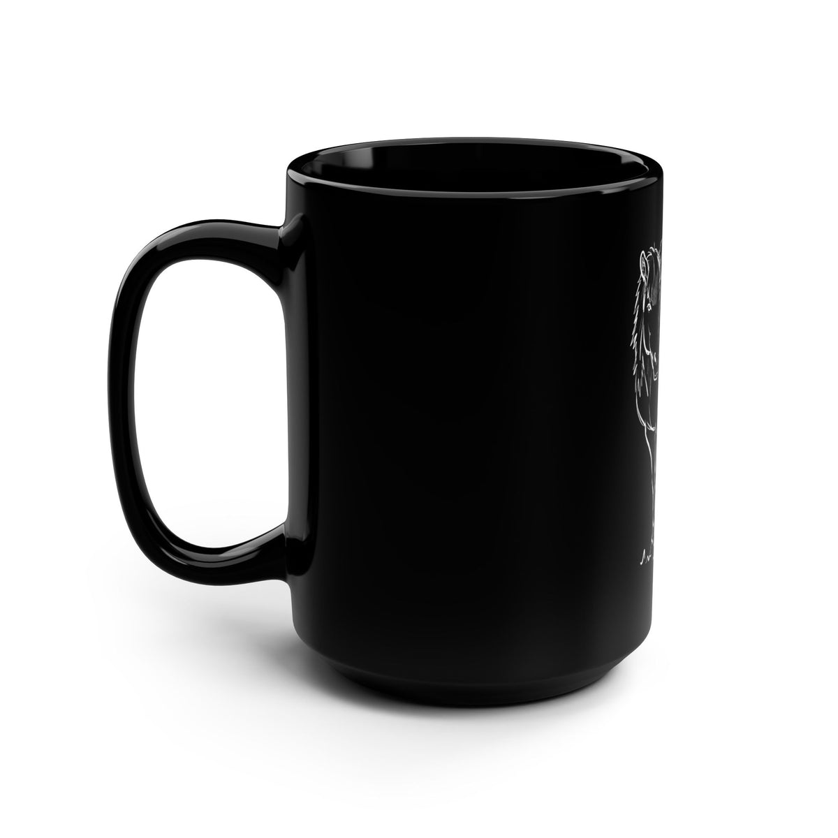 Glytja Icelandic horse 15 oz mug, gift for women who ride