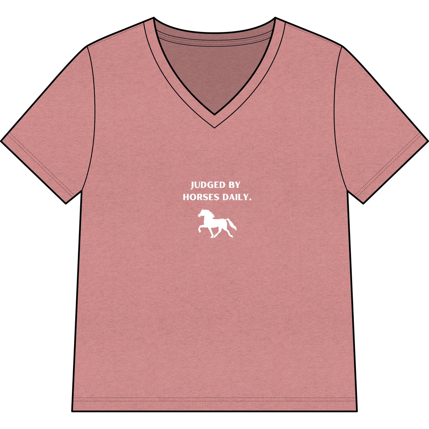 "Raised By Boss Mares" V-Neck Tee