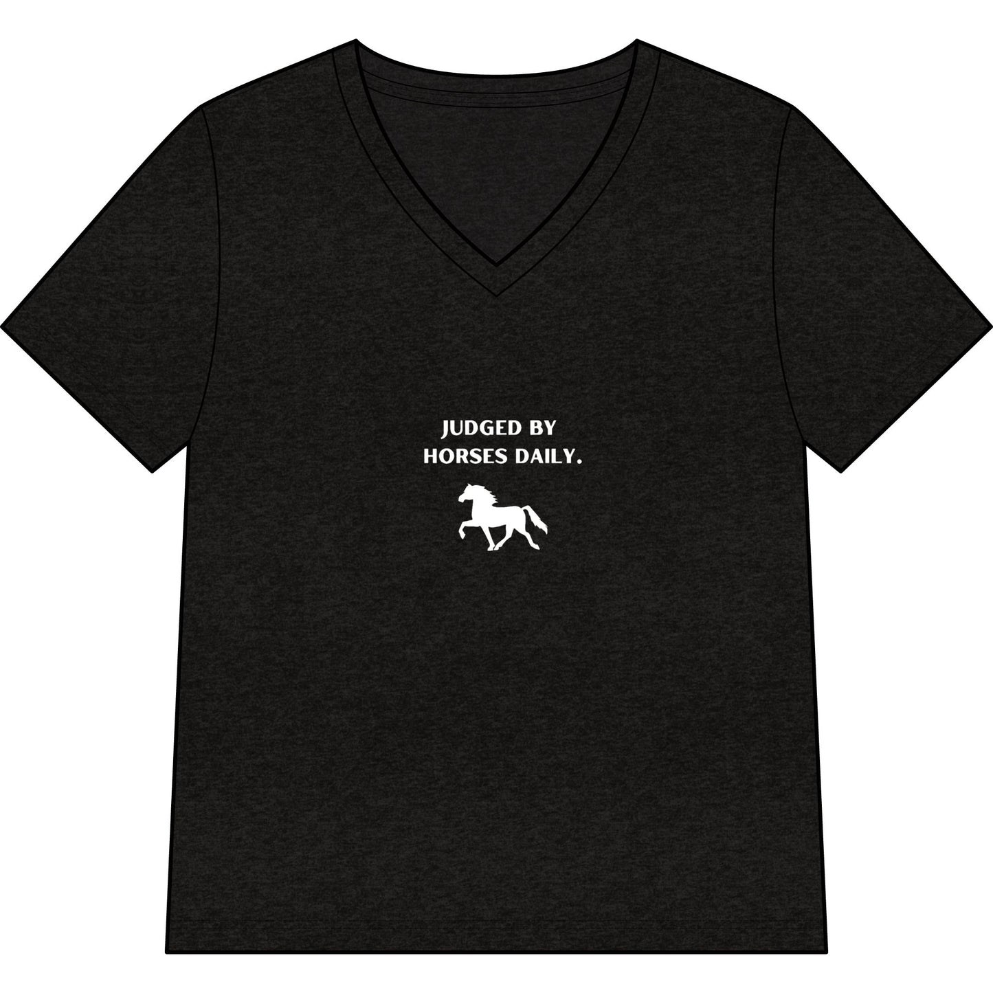 "Raised By Boss Mares" V-Neck Tee
