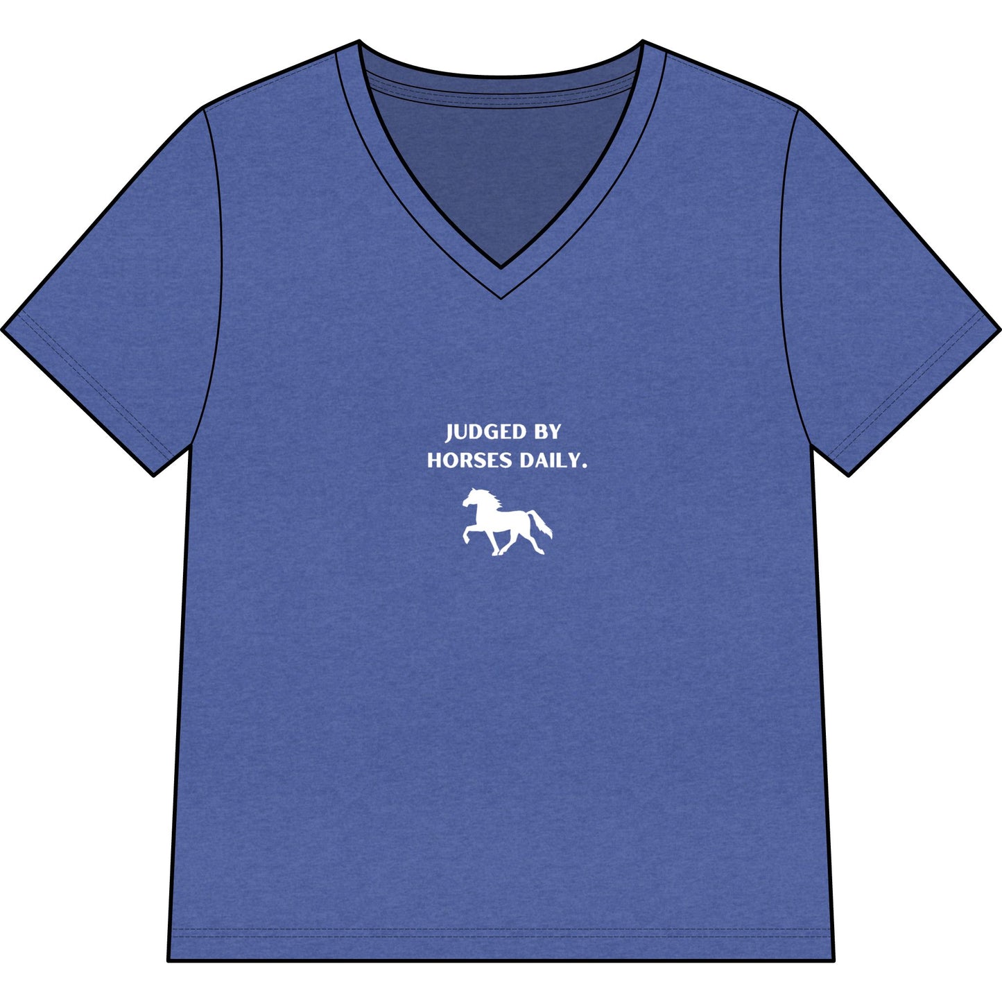 "Raised By Boss Mares" V-Neck Tee