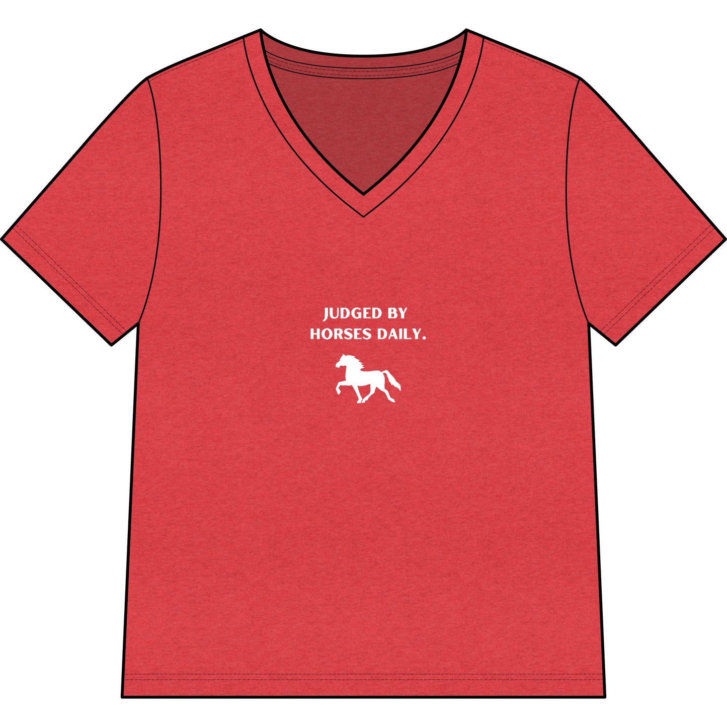 "Raised By Boss Mares" V-Neck Tee
