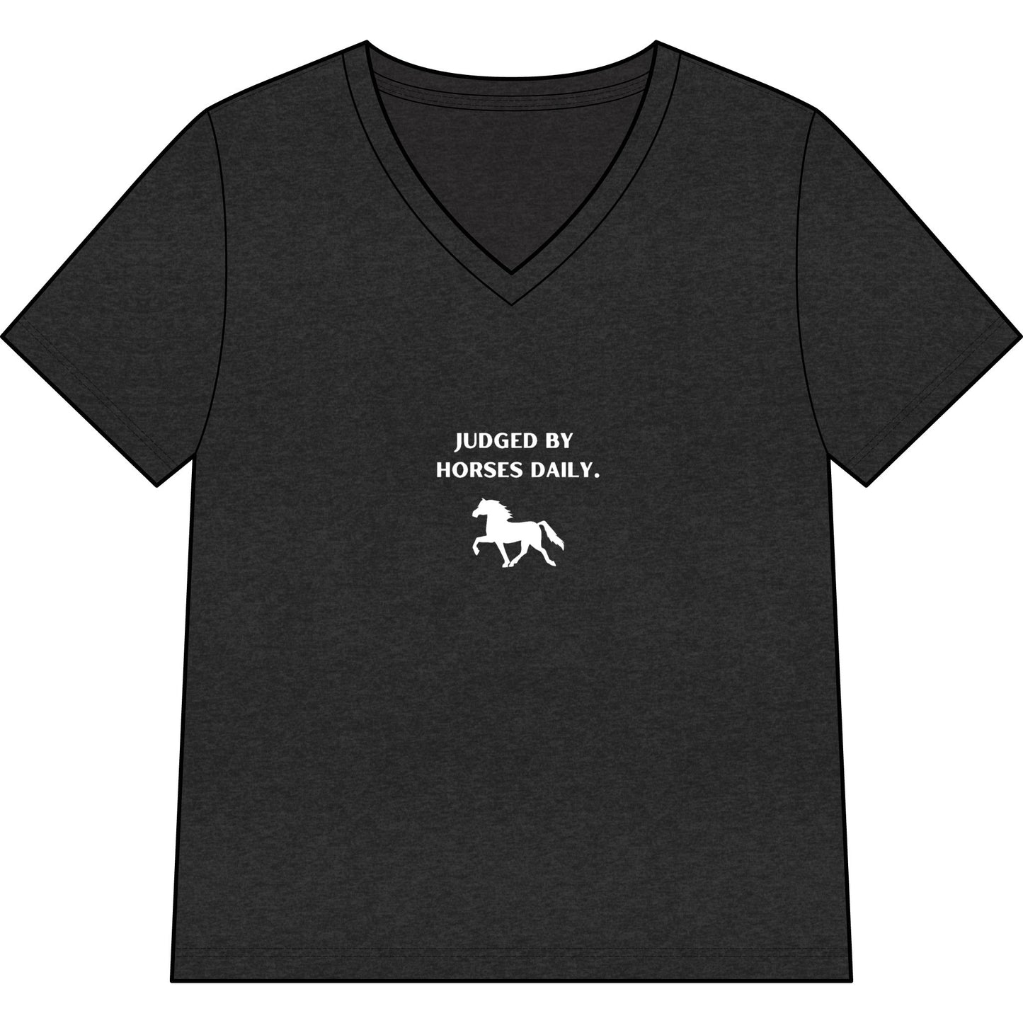 "Raised By Boss Mares" V-Neck Tee